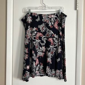 Ann Taylor Factory navy skirt, size XL